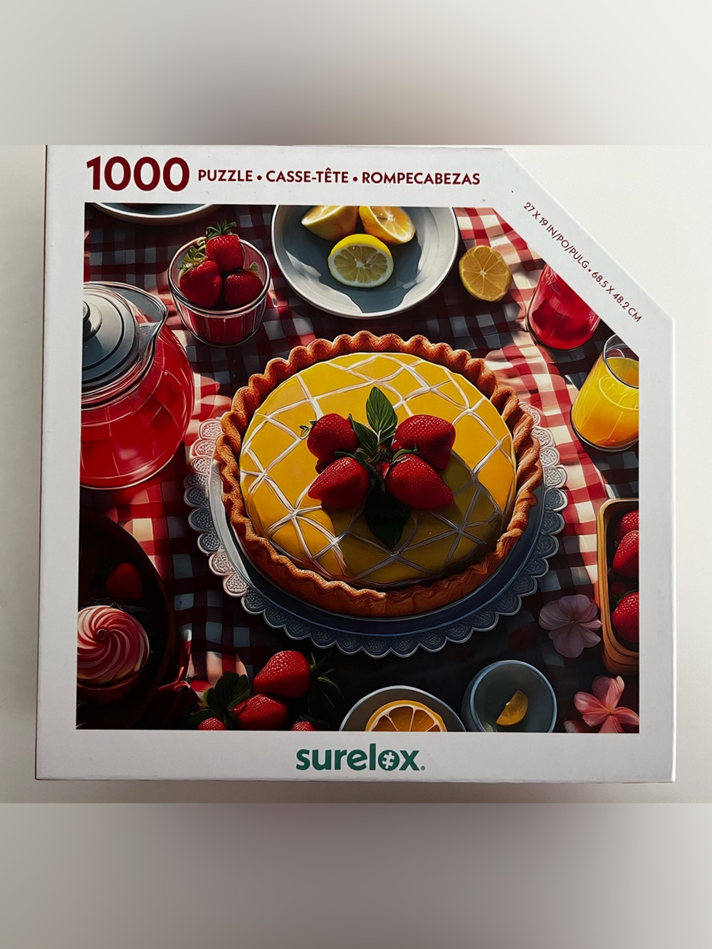 (SALE) New, sealed, 1000-Piece Puzzle titled "Strawberry Lemon"